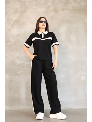 Garnili Polo Yaka Yumuşak Doku Modal Kumaş Eşofman Takım