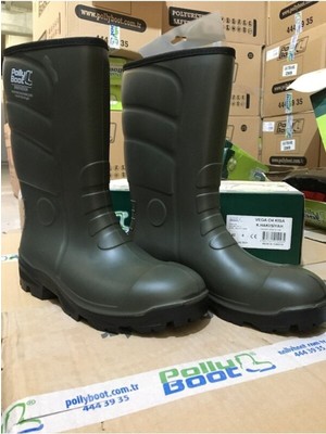 Polly Boot Pollyboot Vega 04 Kısa Haki Çizme S4 Güvenlik Standardı ile Şık ve Rahat Kullanım Sunar
