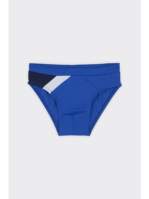 Erkek Çocuk Basic Mavi Slip Mayo