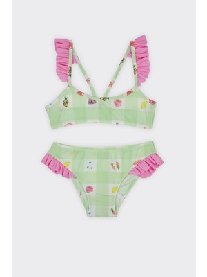 Kız Çocuk Meyve Desenli Bikini