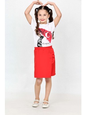 Kız Çocuk Alt Üst Takım 23 Nisan Gösteri Kıyafeti
