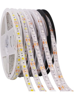 12 Volt Iç Mekan Şerit LED 3 Çipli Beyaz Metrede 60 LED IP20 (5 Metre)