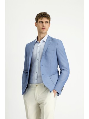 Kiğılı 7 Drop Super Slim Fit Eksra Dar Kesim Gofre Ceket