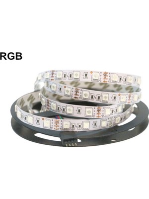 12 Volt Iç Mekan Şerit LED 3 Çipli Rgb Metrede 60 LED IP20 (5 Metre)