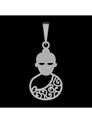 TabiTela 925 Ayar gümüş kolye Buda SM8651