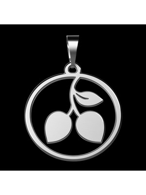 TabiTela 925 Ayar gümüş kolye kiraz SM8603