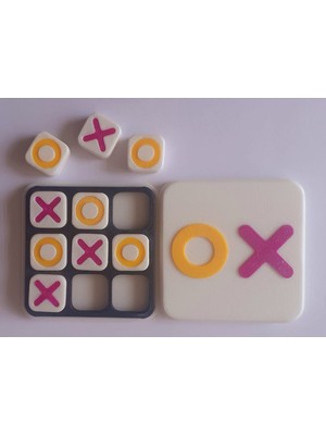Mekteplim Eğitici Mini Xox Oyunu Tic Tac Toe Oyun Seti 5.8 cm x 5.8 cm