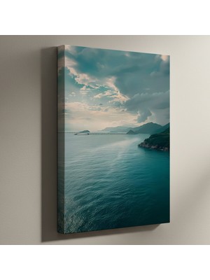Deniz Manzaralı Modern Sanat Tablosu
