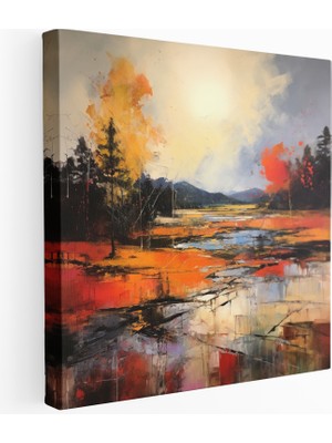 Popcas Sonbahar Manzarası Kanvas Tablo