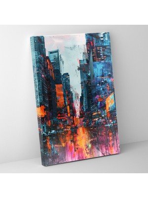 Popcas Ashvin Harrison Kent Dokulu Kanvas Tablo - Duvar Sanatı Ev Dekorasyonu