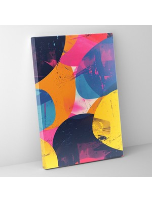 Popcas Andy Warhol Soyut Şekiller Kanvas Tablo - Duvar Sanatı Ev Dekorasyonu