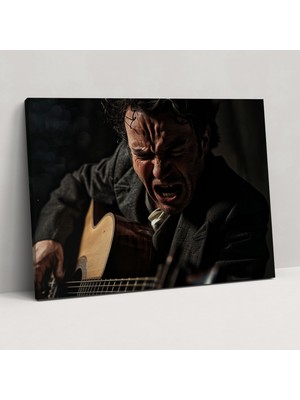 Popcas Caravaggio Tarzı Kanvas Tablo - Duvar Dekorasyonu Duvar Sanatı Yoğun Aydınlatma