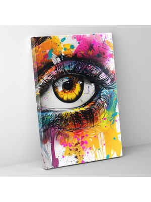 Popcas Göz Alıcı Grafiti Duvar Süslemesi - Ashvin Harrison Kanvas Ev Dekorasyonu Kanvas Duvar Sanatı