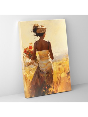 Popcas Afro Izlenimci Kanvas Tablo - Afro Hayalperest Renkler Izlenimci Tarz Kültür