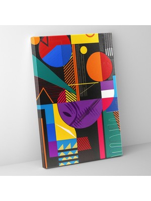 Popcas Andy Warhol Tuval Tablo - Soyut Geometrik Tasarım - Ev Dekorasyonu Duvar Sanatı