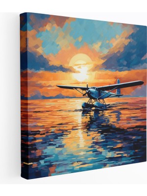 Popcas Sulu ve Canlı Doğa Manzaralı Kanvas Tablo