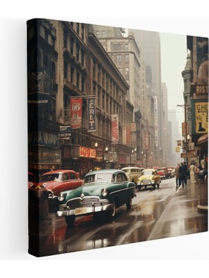 Popcas Şehir Hikayeleri Kanvas Tablo