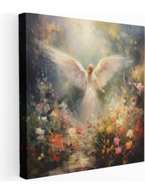 Popcas Majestik Kanatlar Izlenimci Melek Kanvas Tablo