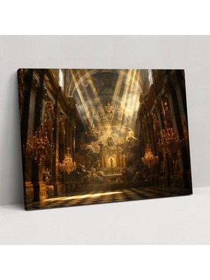 Popcas Barok Tarzı Resim Kanvas Tablo - Ev Dekorasyonu Barok Tarzı Resim