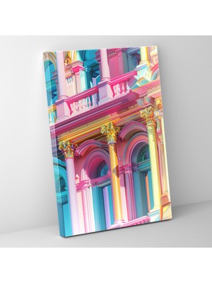 Popcas Barok Pop Sanat Duvar Dekorasyonu - Klasizm ve Pop Sanat Ev Dekorasyonu Duvar Sanatı Barok