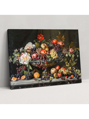 Popcas Barok Tarzı Resim Duvar Sanatı - Duvar Dekorasyonu Kanvas Barok Tarzı Tablo