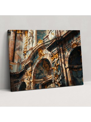 Popcas Barok Tarzı Tablo Duvar Dekorasyonu - Ev Dekorasyonu Kanvas Tablo Sanatı