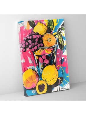 Popcas Klasik ve Pop Art Tarzında Kanvas Tablo Baskı - Dekorasyon Ev Dekorasyonu Için Klasik ve Pop Art Tarzı Grafiti Kanvas Tablo Baskı