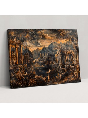 Popcas Barok Tarzı Resim Kanvas Tablo - Barok Kanvas Tablo Barok Tarzı Resim