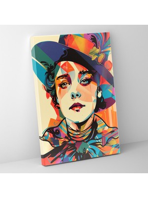 Popcas Victoryen Pop Sanat Kanvas Tablo - Klasizm ve Pop Sanat Duvar Dekorasyonu