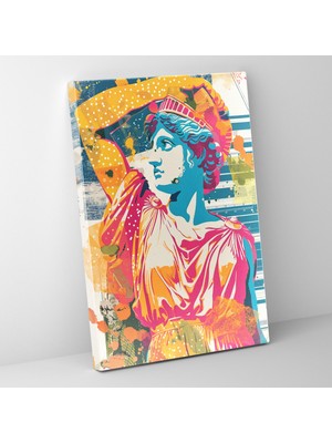 Popcas Klasik ve Pop Sanat Duvar Tablosu - Klasik ve Pop Sanat Duvar Dekorasyonu Duvar Sanatı Kanvas Tablo