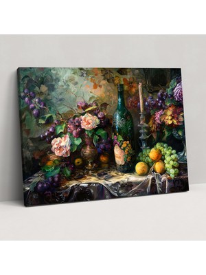 Popcas Barok Tarzı Resimli Kanvas Tablo Duvar Sanatı - Barok Duvar Sanatı Kanvas Tablo