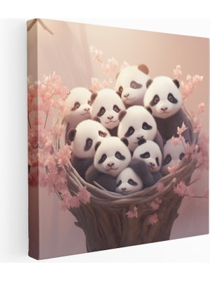 Popcas Rüya Gibi Bebek Panda Kanvas Tablo