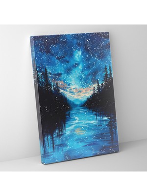 Popcas Ashvin Harrison Yıldızlı Gece Gökyüzü Kanvas Tablo - Ashvin Harrison Kanvas Duvar Sanatı