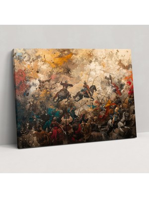 Popcas Barok Tarzı Resim Duvar Sanatı - Barok Tarzı Resim Duvar Dekorasyonu Ev Dekorasyonu