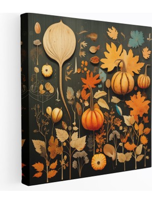 Popcas Masalsı Sonbahar Koleksiyonu Duvar Sanatı - Kanvas Tablo Sonbahar Temalı Masalsı Koleksiyon Sanat Eseri