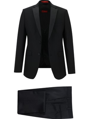 Kiğılı 7 Drop Slim Fit Dar Kesim Mono Yaka Smokin & Damatlık