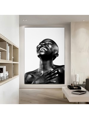 Modern Afrikalı Kadın Tablosu; Etnik Dekor