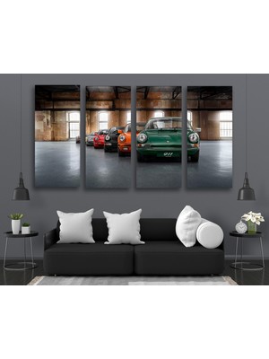Porsche Garaj Duvar Sanatı; Porsche 911 Kanvas Baskısı