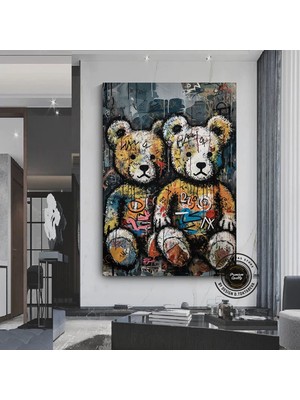 Teddy Ayı Duvar Sanatı; Teddy Ayı Graffiti Sanatı; Teddy Ayı Sokak Sanatı; Graffiti Duvar Sanatı; So