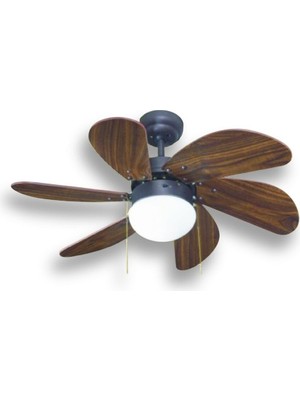 VANTİ-KCF280-AVİIZELİ Ahşap Vantilatör 60 Watt Lzwdr