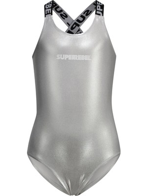 Super Rebel Gümüş Kız Çocuk Mayo R501-5001- Basic Cool Bathing