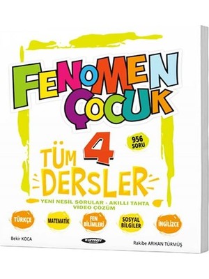 Fenomen Yayıncılık Fenomen Fenomen Çocuk 4. Sınıf Tüm Dersler Soru Bankası