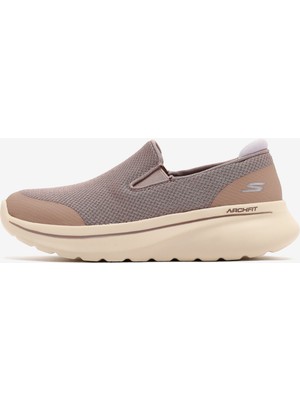 Skechers Go Walk Arch Fit N-Joy Kadın Bej/Mor Yürüyüş Ayakkabısı 125841 Tplv