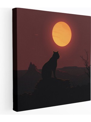 Popcas Kırmızı Gül Tasarımlı Kanvas Tablo - Oturma Odası Dekorasyonu İçin Ideal