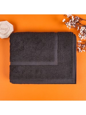 Evidea Soft Samantha Ayak Havlusu - Antrasit  - 50X80 cm