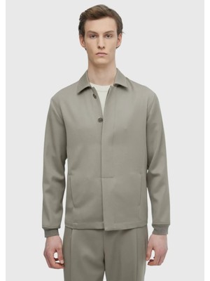 Bej Düz Comfort Fit %100 Yün Takım Elbise