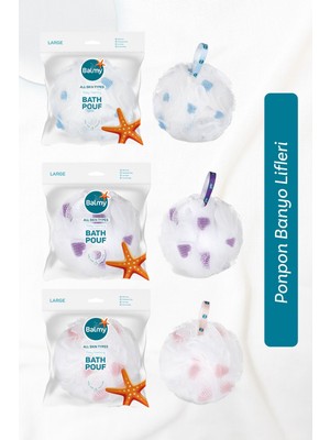 Balmy Naturel Banyo Lifi - BPA ve Fitalat İçermeyen, REACH Standartlarına Uygun 3'lü Büyük Set