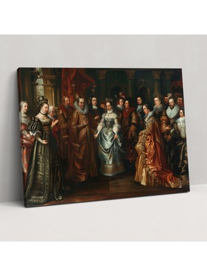 Popcas Barok Tarzı Resim Kanvas Tablo - Duvar Dekorasyonu Barok Tarzı Resim