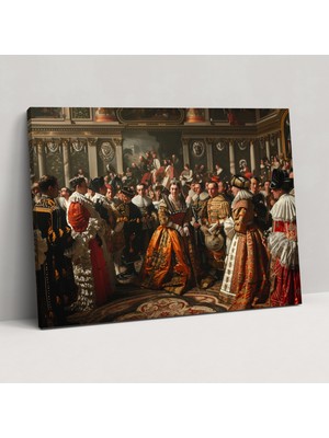 Popcas Barok Tarzı Resim Duvar Sanatı - Barok Duvar Sanatı Kanvas Duvar Dekorasyonu