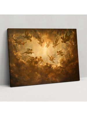 Popcas Barok Tarzı Tablo Sanatı - Barok Kanvas Duvar Sanatı Ev Dekorasyonu